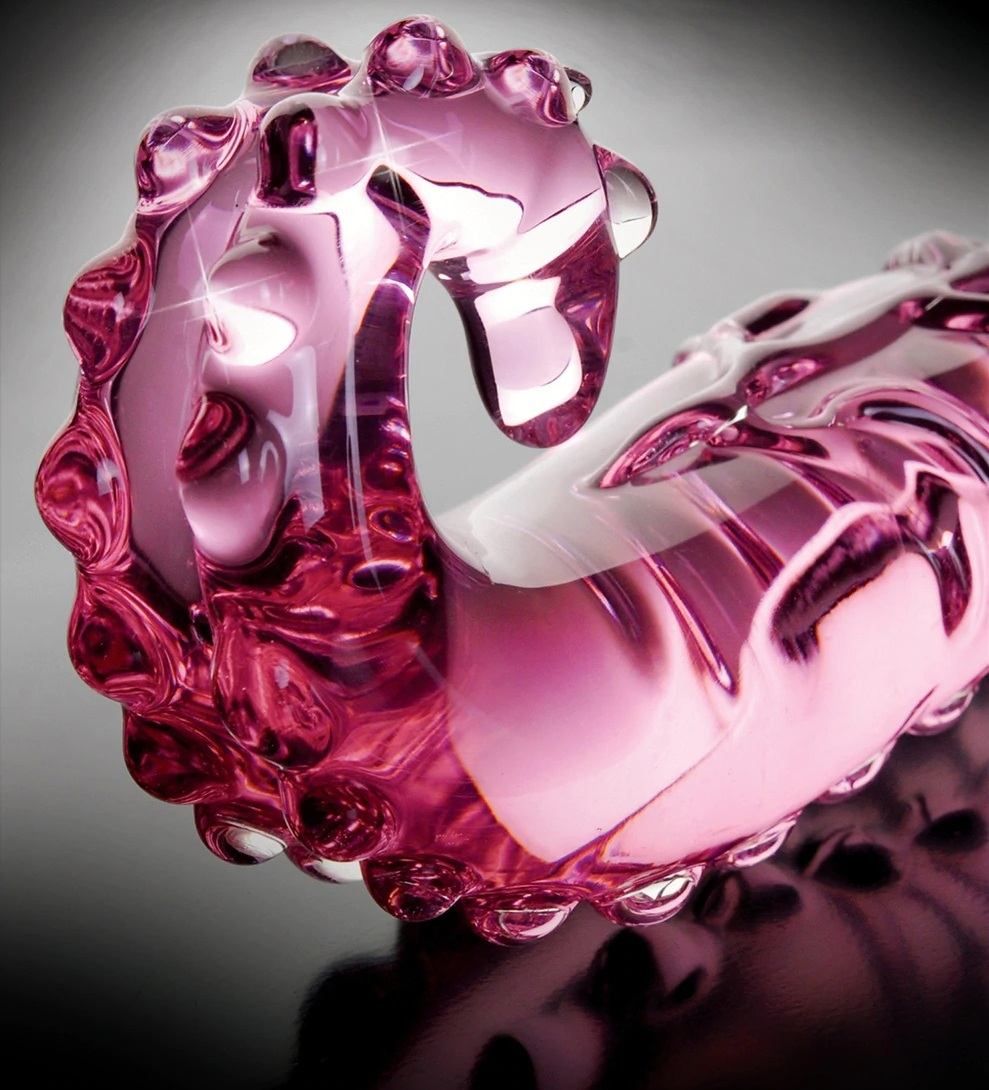 Glass Anal Icicles 24 Hồng 15cm An Toàn Massage Hậu Môn