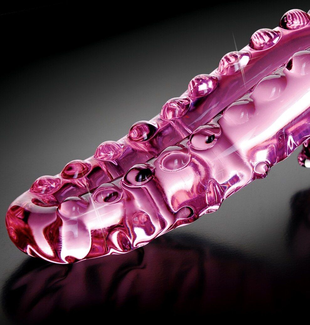 Glass Anal Icicles 24 Hồng 15cm An Toàn Massage Hậu Môn