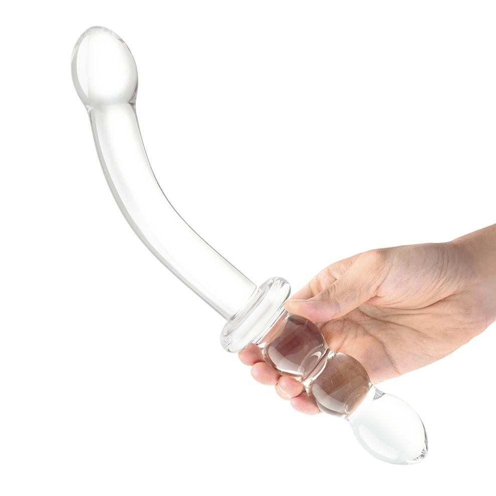 Glas Dildo 30.5cm G-spot Thủy Tinh Rãnh Đỉnh