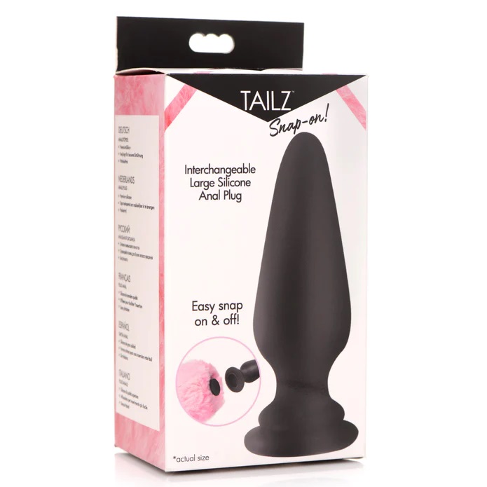 Tailz plug đen lớn 4cm đuôi 11.7cm anal thú vị
