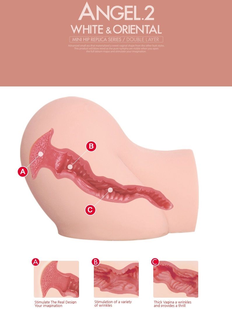 Kokos Angel 2 mini mông đôi silicone Hàn 15cm siêu chặt