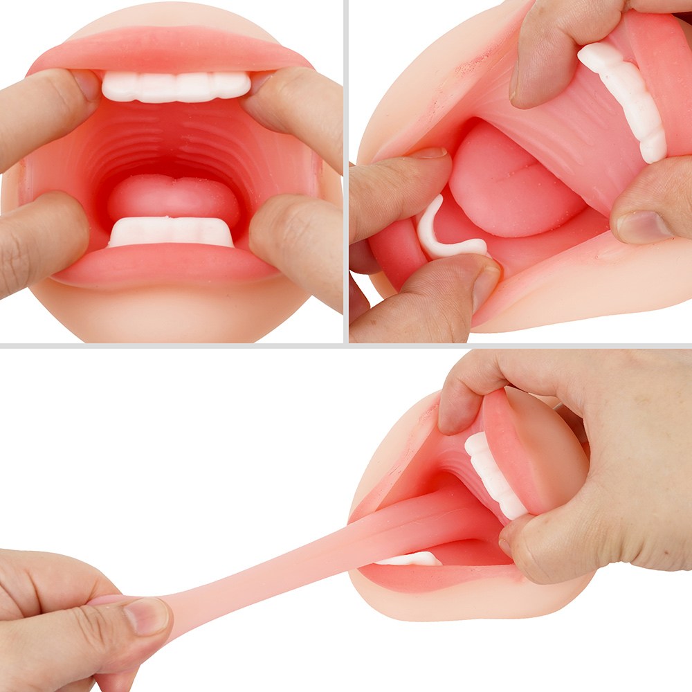 Ondo NUPU3 Dual Hole Oral Âm Đạo Thực Tế Đỉnh Cao
