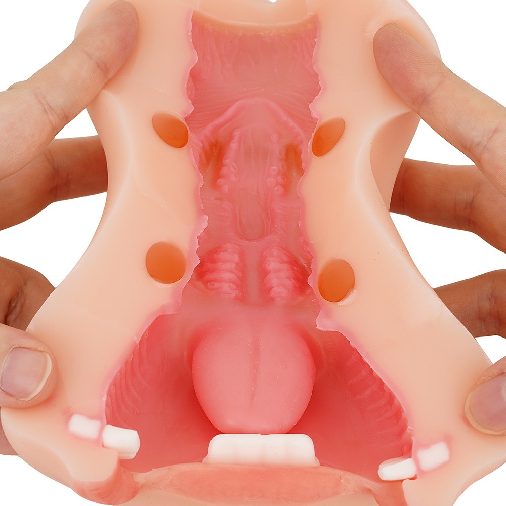 Ondo NUPU3 Dual Hole Oral Âm Đạo Thực Tế Đỉnh Cao