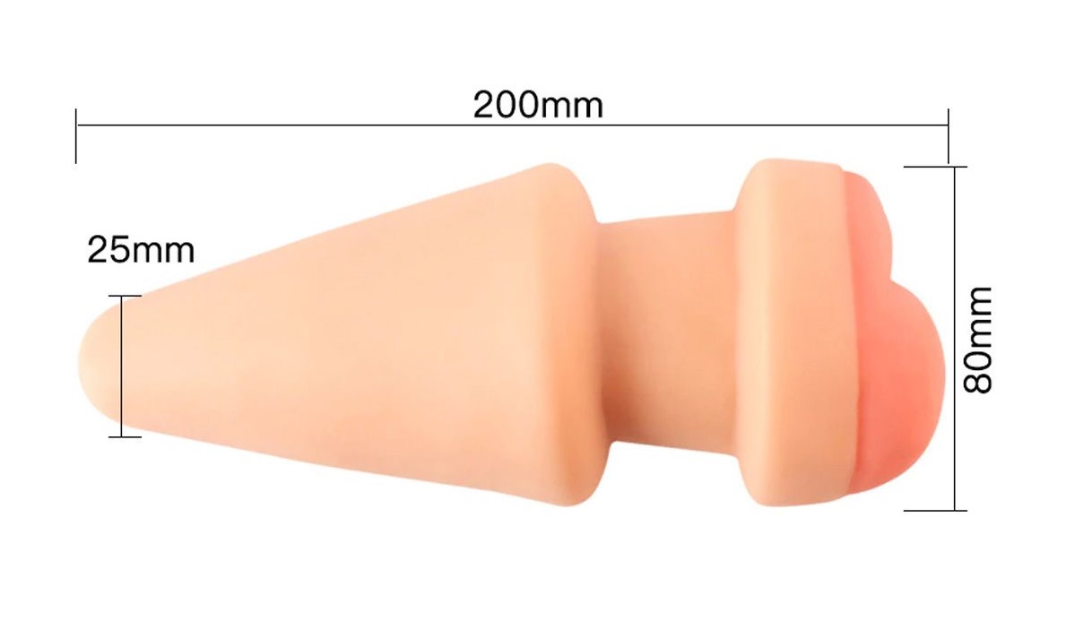 Kiotos 2in1 Plug Masturbator Hậu 20cm Mềm Khoái Cảm