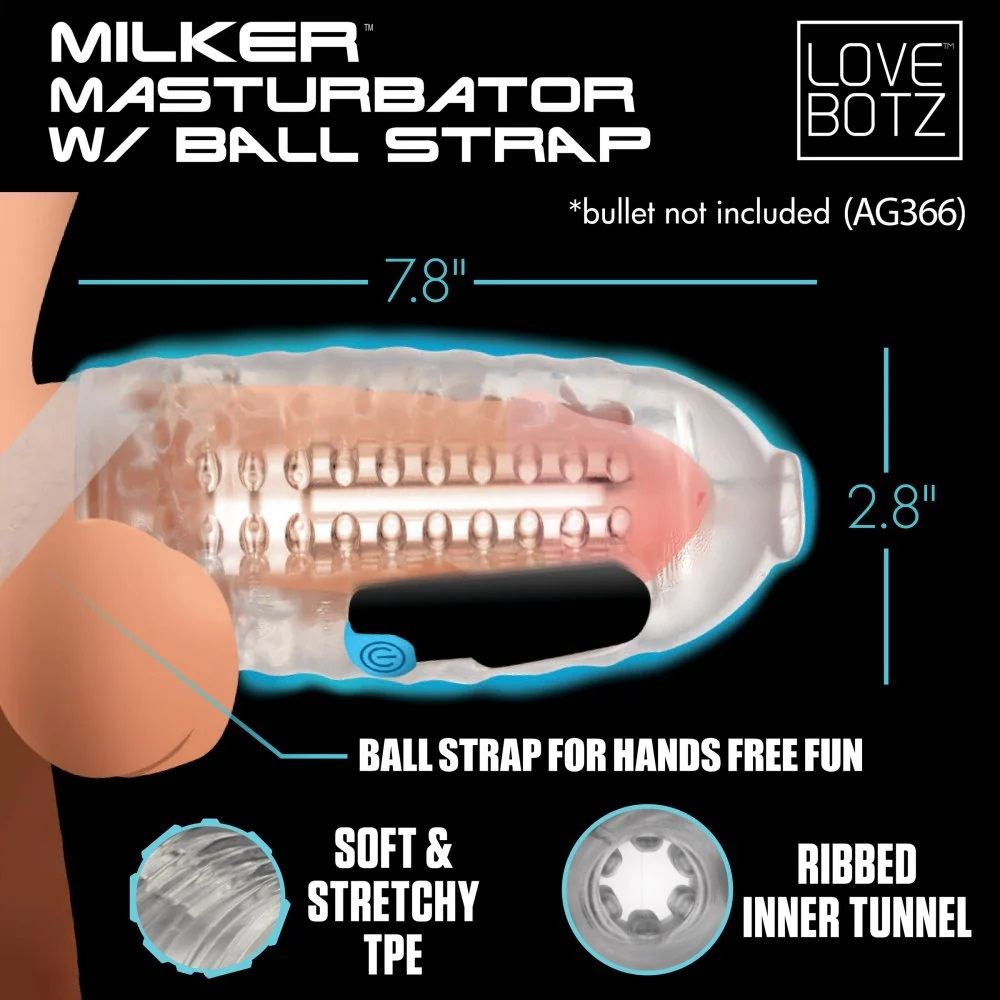 Lovebotz Milker Máy Tự Sướng Nam 19.8cm Vuốt Ve Cực Sướng