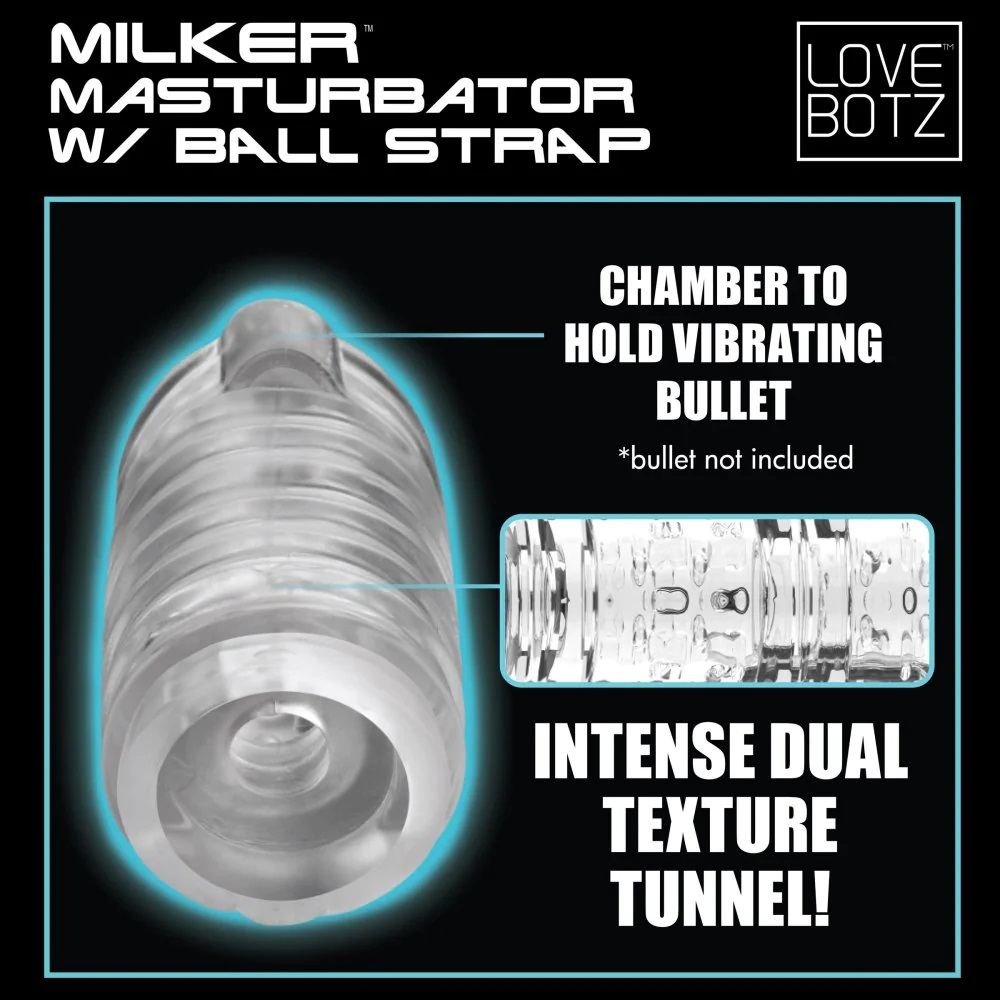 Lovebotz Milker Máy Tự Sướng Nam 19.8cm Vuốt Ve Cực Sướng