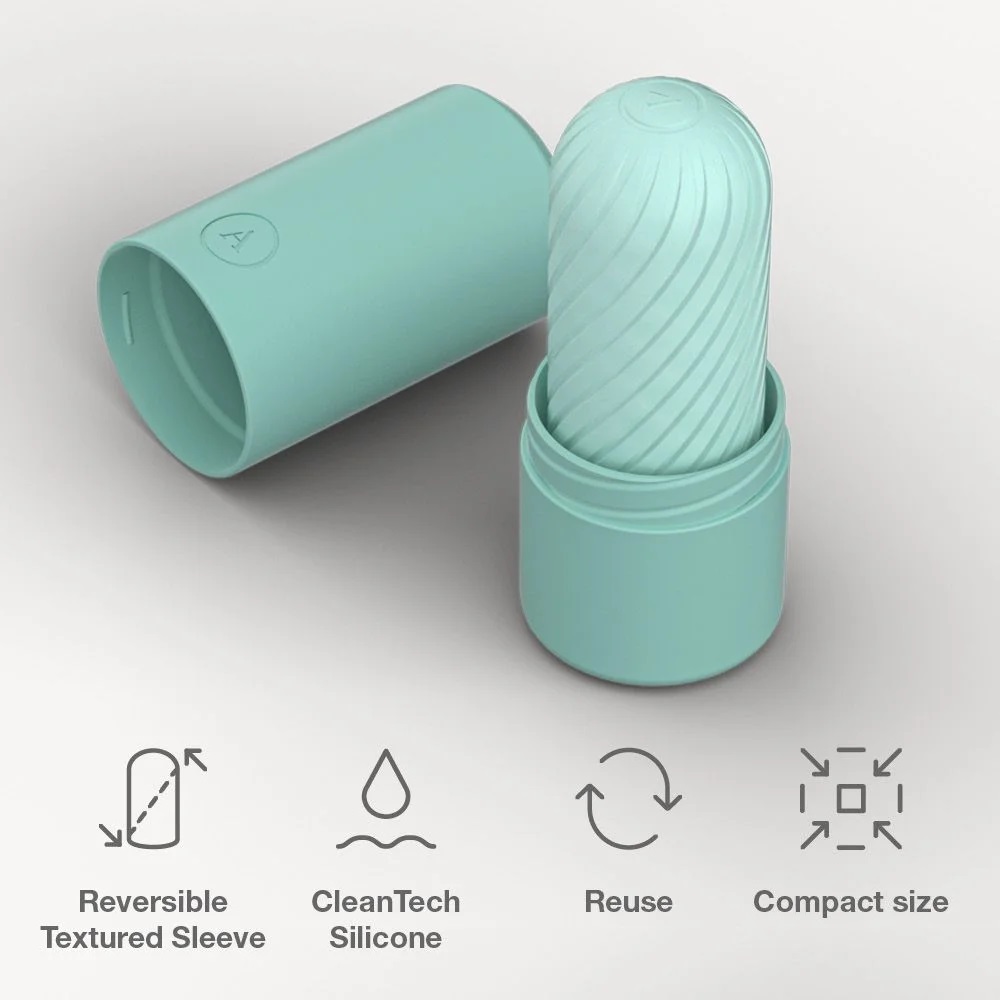 Arcwave Ghost Flip IT xanh lá masturbator 2 mặt mini