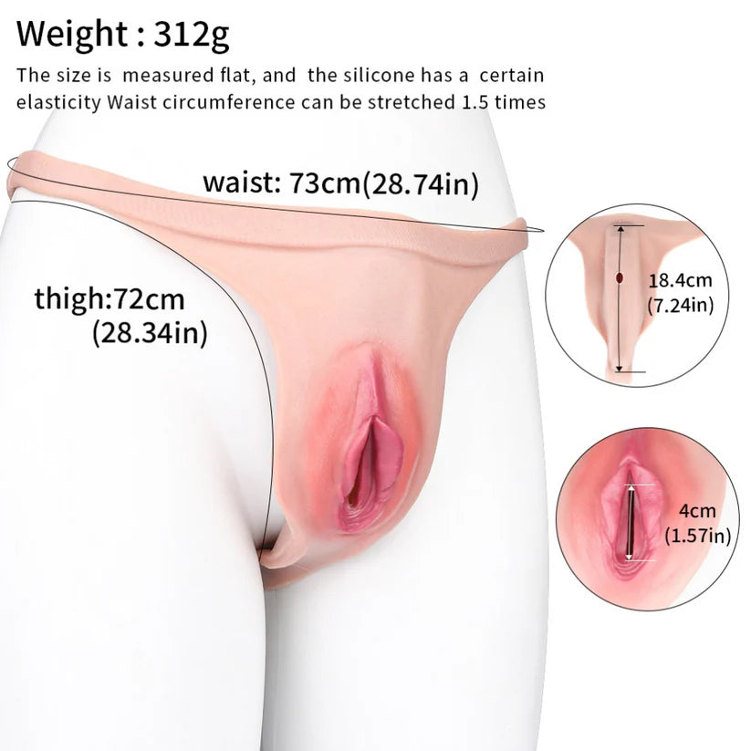 G1223 Âm Đạo Silicon Thật Cho Strap-on Nam