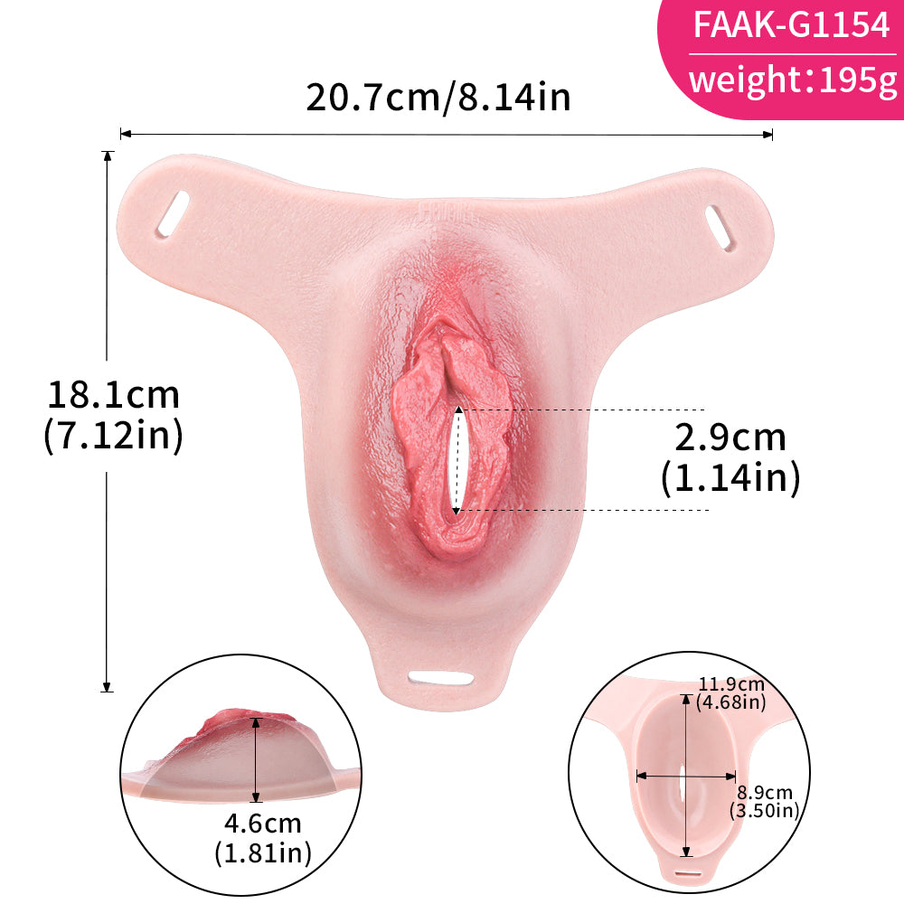 G1156 Miếng Lồn Silicone Đeo Được Nam Gay Thực Tế