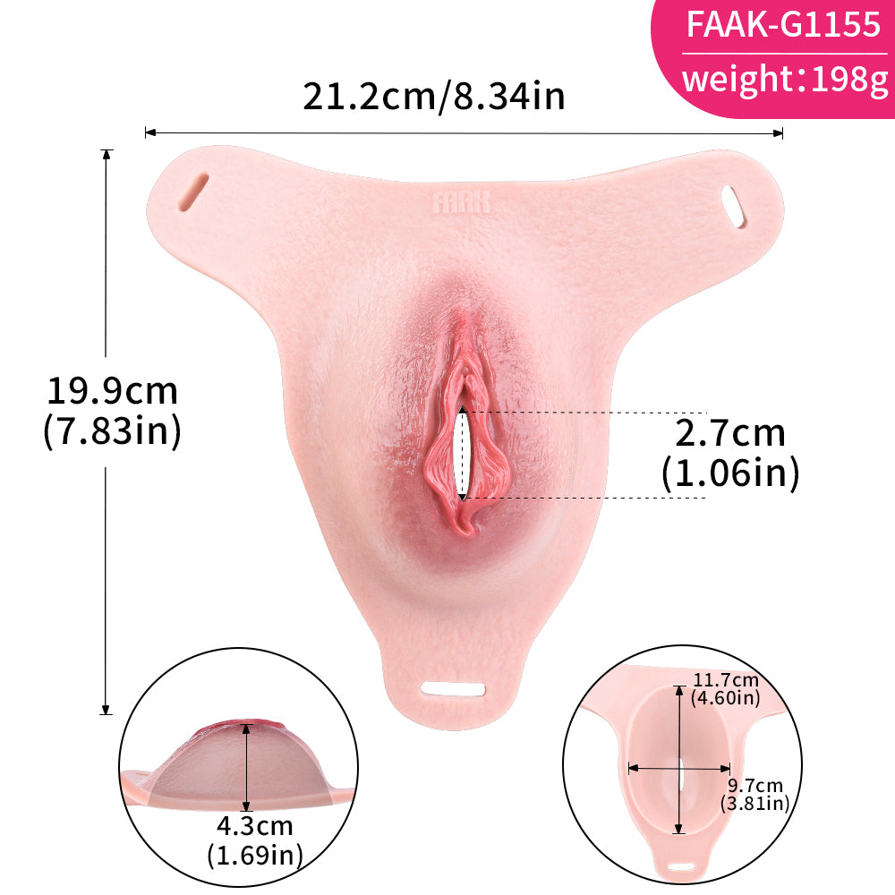 G1155 Pussy Panty Pink Femboy Strap On Thực Tế Di Động Nóng
