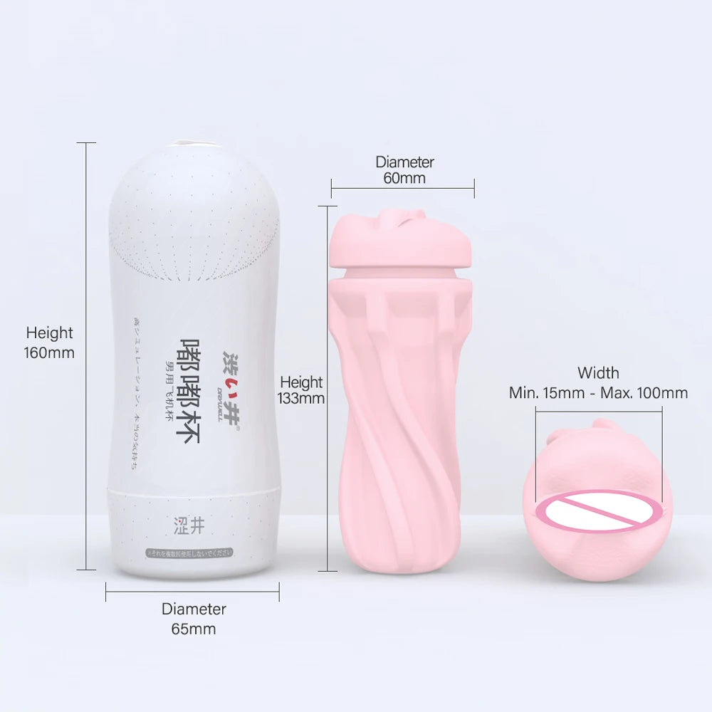 DRYWELL Pocket Pussy Tự Sướng Khô Di Động Thật