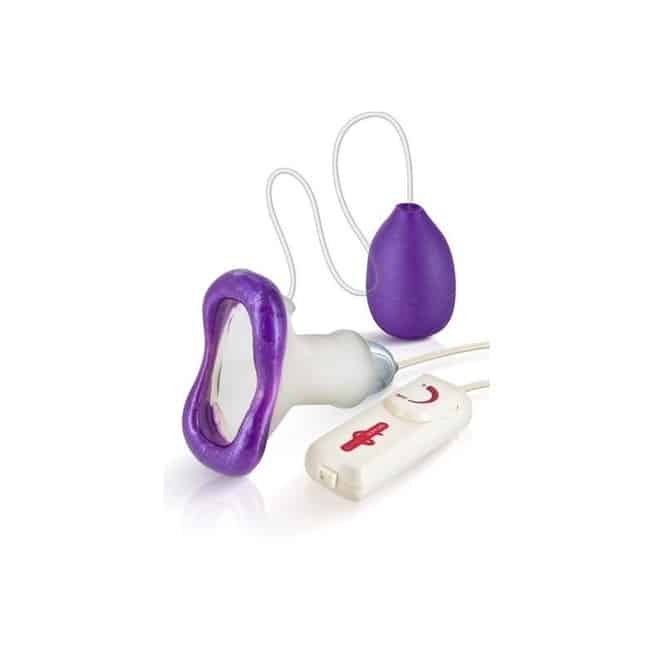 Clit Massager vacuum pump rung tím silicone hút mạnh 