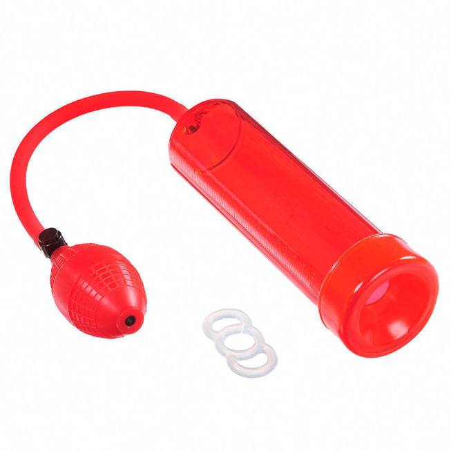 Bơm hút quy đầu Lola Racer đỏ TPE 25cm mạnh mẽ 