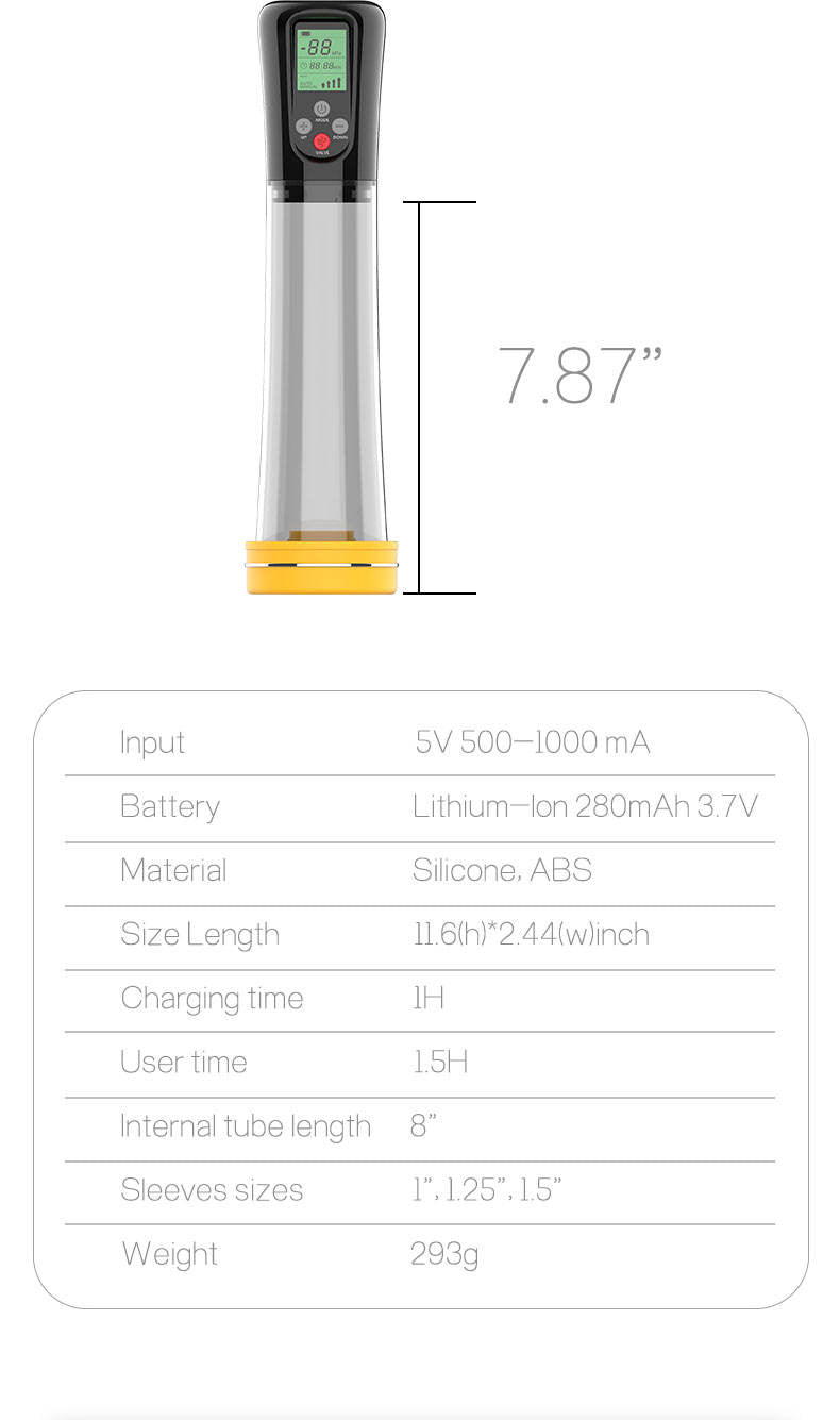 Pump Tự Động Eros E09L LCD Phóng To Hiệu Quả