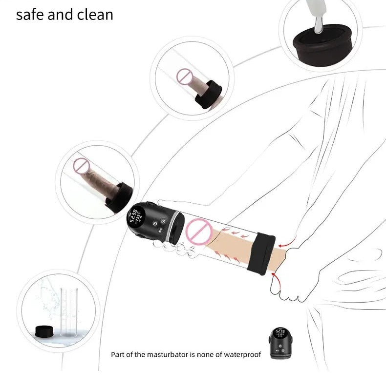 XuanAi pump 22cm lớn mạnh 4 tốc tăng kích thước