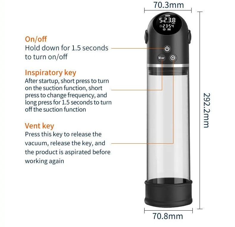 XuanAi pump 22cm lớn mạnh 4 tốc tăng kích thước