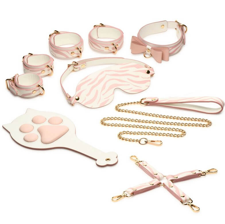 Bộ Bondage Pink Kitty Master Series Chơi Roleplay Nóng Bỏng 