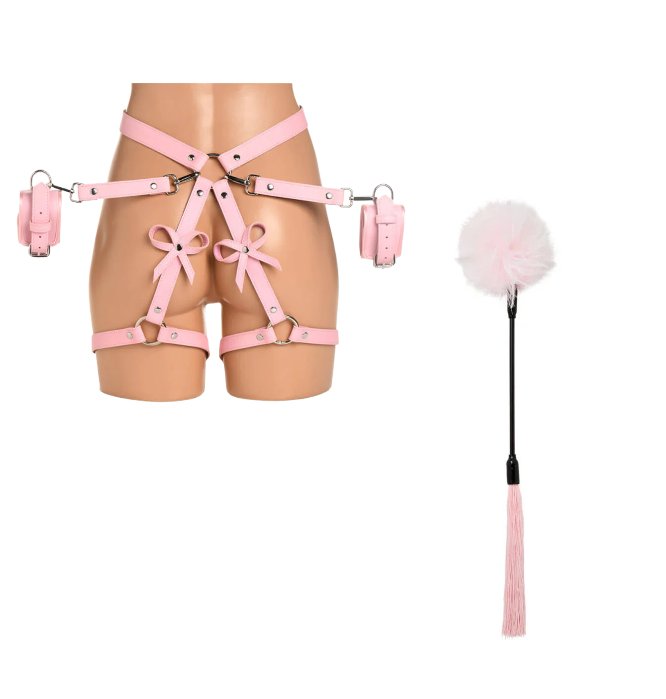 Bộ BDSM Hồng Dễ Thương Quyến Rũ Kích Thích Mạnh 