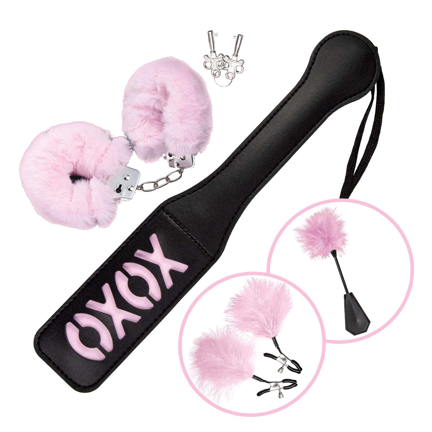 Naughty in Pink Bộ BDSM Beginner An Toàn Gợi Cảm 