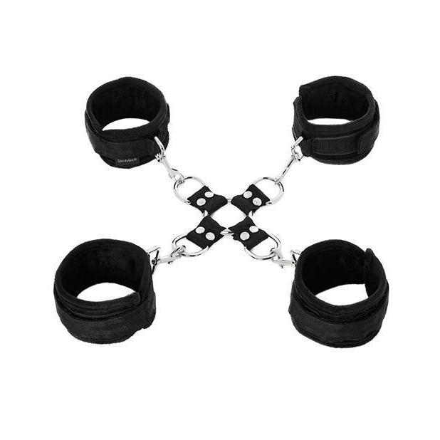 Sportsheets Hog Tie Còng 5 Mảnh Siêu Chặt BDSM 