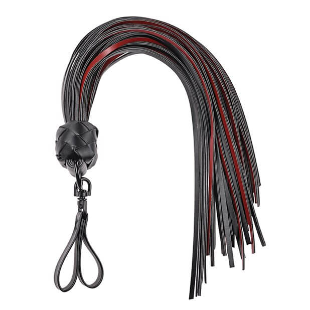Sportsheets Saffron Finger Flogger roi ngón đỏ đen 