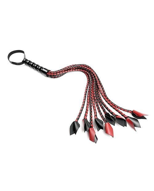 Saffron Braided Flogger - Roi Đánh Bện Dày Kích Thích Cảm 