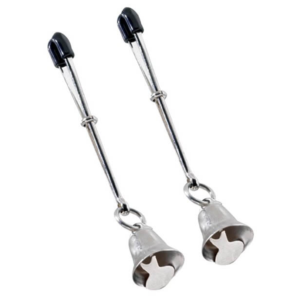 Spartacus Nipple Clamps Chuông Kêu Điều Chỉnh Siêu Vui 