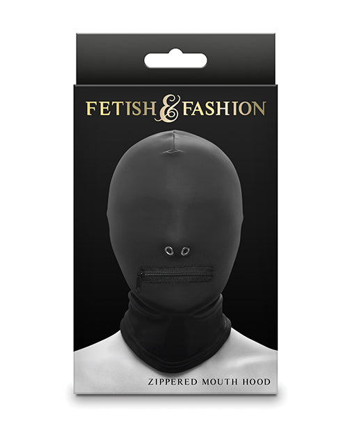 Hood Mouth Zipper Taboo Đen BDSM Nô Lệ Hấp Dẫn