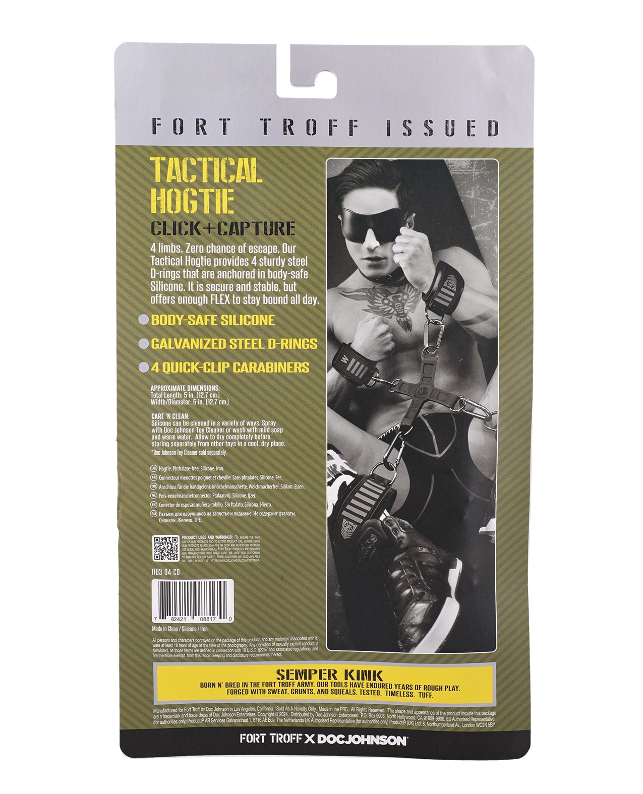 Fort Troff Hogtie Black Trói Toàn Thân