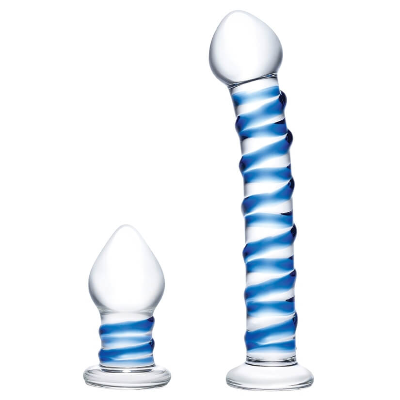 Bộ Kích Thích Đôi Glas Thủy Tinh Siêu Mịn 