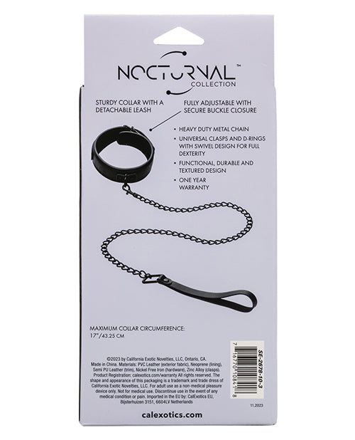 Vòng Cổ Da Nocturnal Xích Kiểm Soát Sang Trọng Quyền Lực