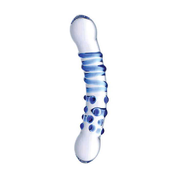 Prisms Blu glass dildo 2 đầu blu tùy chỉnh 