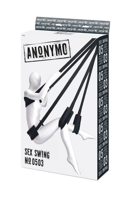 Toyfa Anonymo Xích Đu Tình Dục Đen 136cm Bay Bổng