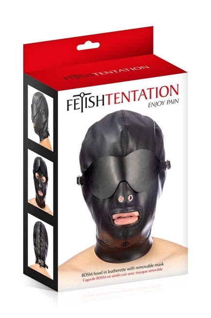 Mặt Nạ Concorde Fetish Đen Hở Miệng Feti$h Bí Mật