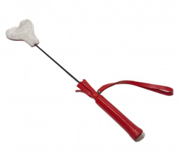 BDSM Arsenal Stek Tim Lông 36cm Đỏ Trắng