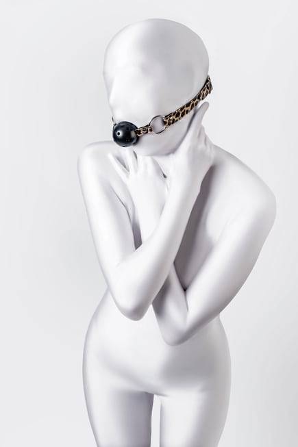 Ball Gag Anonymo Báo Đốm Kẹp Miệng Hướng Dẫn