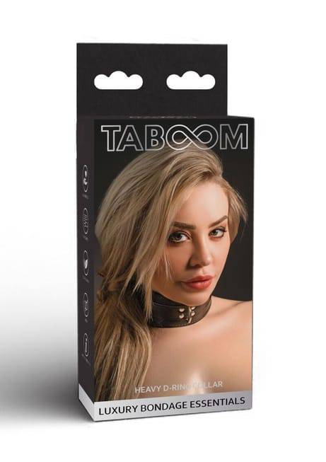 Oshnik Taboom D-Ring Da Đen BDSM Nặng Siêu Chặt