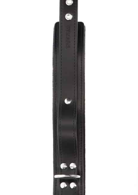 Oshnik Taboom D-Ring Da Đen BDSM Nặng Siêu Chặt