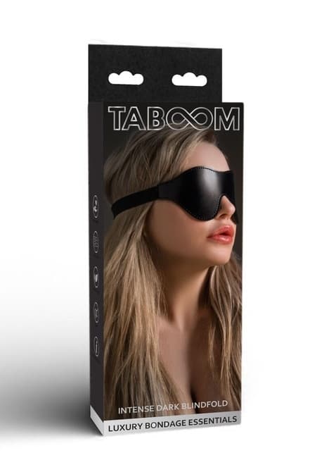 Taboom Dark Blindfold Mặt Nạ Da Đen Bondage