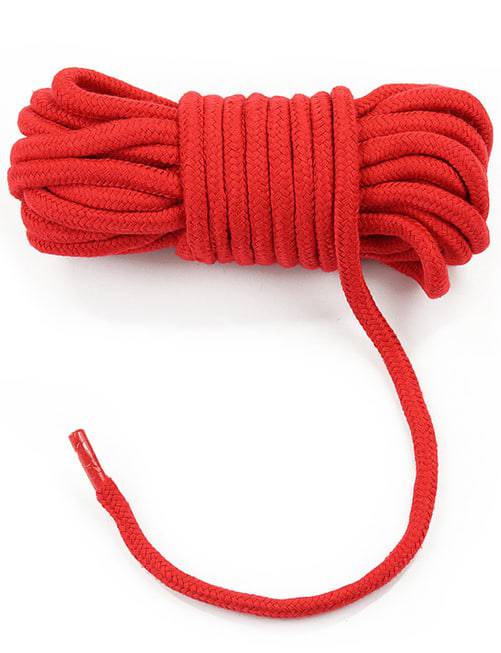 Dây trói cotton Lovetoy 10m đỏ BDSM chặt chẽ đam mê