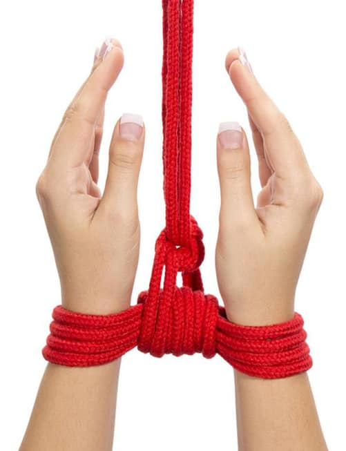 Dây trói cotton Lovetoy 10m đỏ BDSM chặt chẽ đam mê