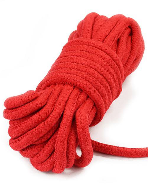 Lovetoy Dây Trói 10m Đỏ Cotton BDSM Chặt Chẽ