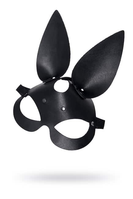 Khẩu Trang Thỏ BDSM Da Thật Đen Nâng Cấp Cuộc Chơi 