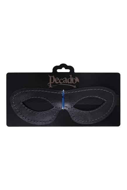 Pecado Mask BDSM Da Đen Oval Mở Hở Bí Ẩn