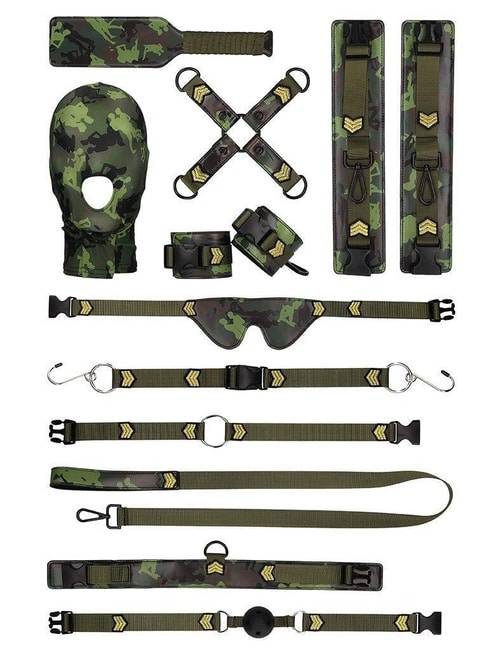 Bộ BDSM Shots Army camo 10 món trói buộc cực đỉnh