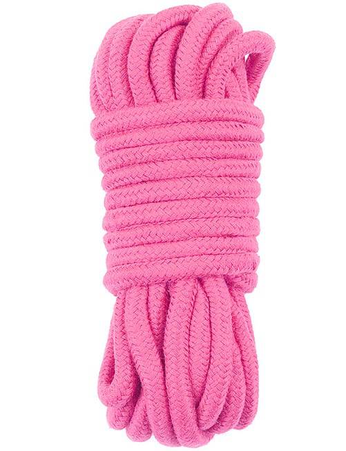 Lovetoy Dây Trói Hồng 10m Bông Mềm Erotica