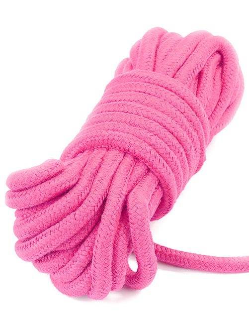 Lovetoy Dây Trói Hồng 10m Bông Mềm Erotica