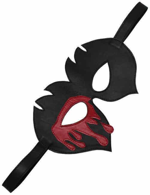 Maska Vampire Óc Kính Da Đen Quyến Rũ Nóng Bỏng