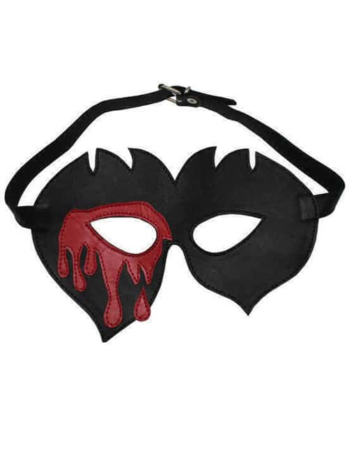 Maska Vampire Óc Kính Da Đen Quyến Rũ Nóng Bỏng