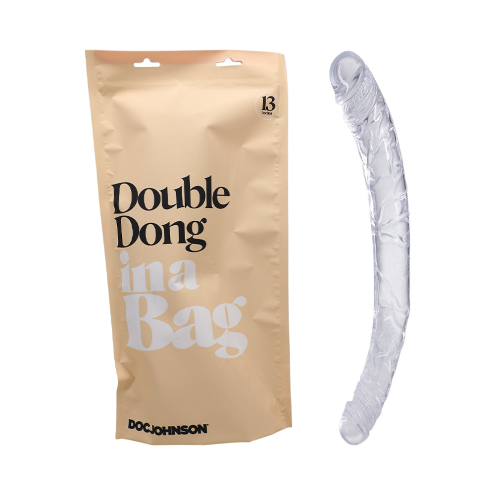 Doc Johnson Double Dong Trong Suốt Đôi Đầu Thực Tế 